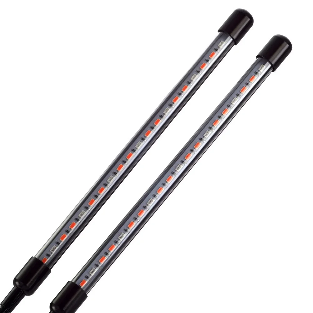 TWO PACK  2-Head Flexible LED Clamp Seed, Plant Grow Light‎ Selectable Spectrum
